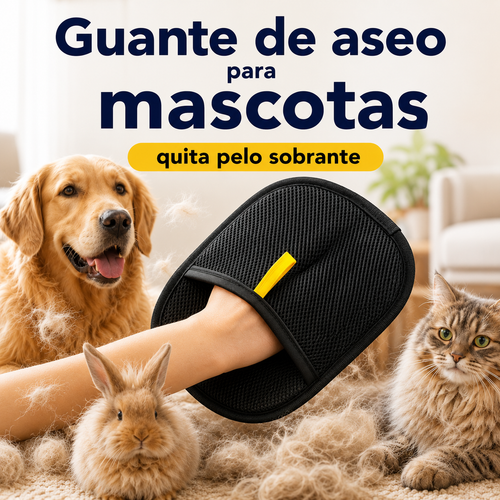 Guante Aseo Mascota Quita Pelo Sobrante